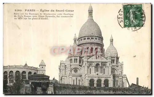 Cartes postales Paris eglise Du Sacre Coeur