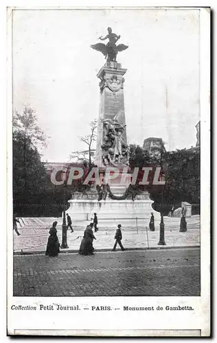 Ansichtskarte AK Paris Monument de Gambetta Collection Petit Journal