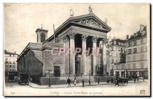 Cartes postales Paris Eglise Notre Dame de Lorette