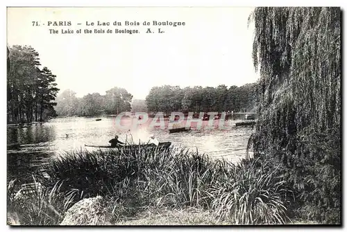 Cartes postales Paris La Lac du Bois de Boulogne