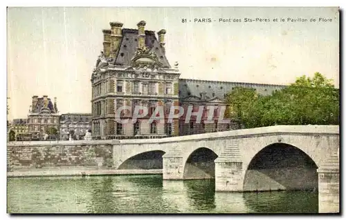 Ansichtskarte AK Paris Pont des Sts Peres et le Pavillon de Flore