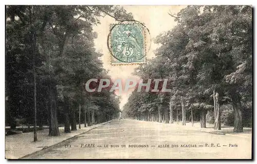 Ansichtskarte AK Paris Le Bois de Boulogne Allee des Acacias