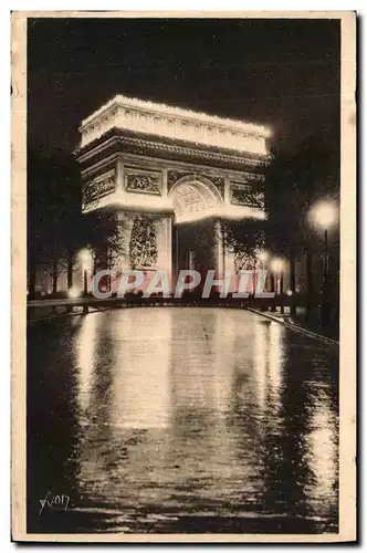 Ansichtskarte AK Paris Feeries Nocturnes Arc de Triomphe