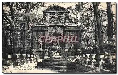 Cartes postales Paris La Fontaine Medicis