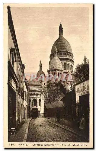 Cartes postales Paris Le Vieux Montmartre Sacre Coeur