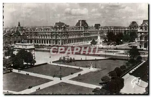 Cartes postales Paris Et Ses Merveilles Perspective sur la place du Carrousel et le palais du Louvre