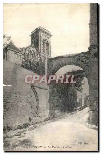 Cartes postales Vezelay La Rue des Ursulines