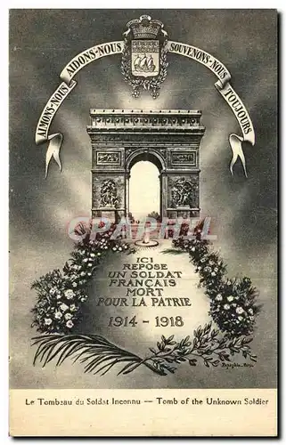 Cartes postales Paris Le Tombeau du Soldat inconnu