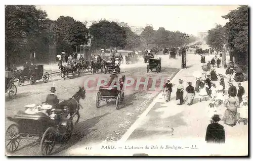 Cartes postales Paris L Avenue du Bois de Boulogne