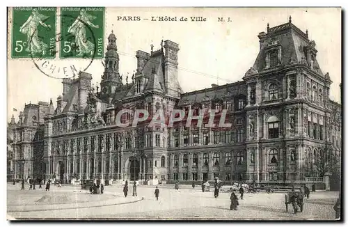 Cartes postales Paris L Hotel de Ville