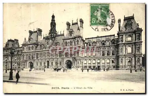 Cartes postales Paris L Hotel de Ville