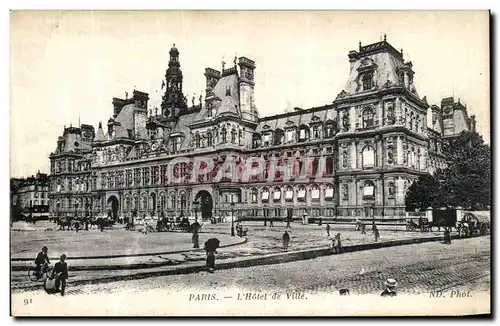 Cartes postales Paris L Hotel de Ville