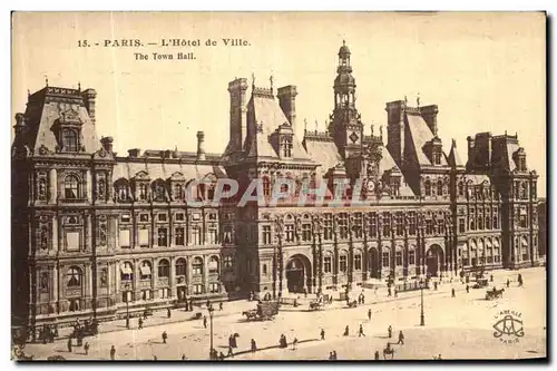 Cartes postales Paris L Hotel de Ville