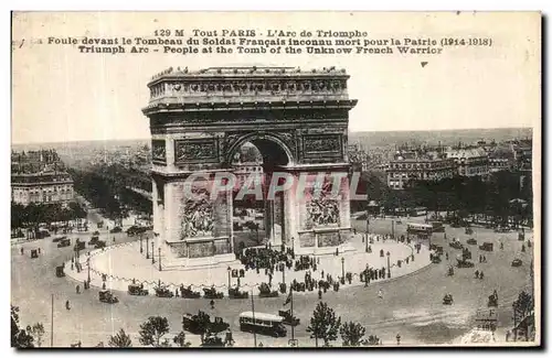 Cartes postales Paris l Arc du Triomphe