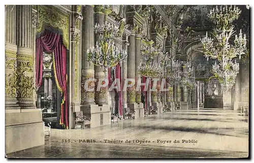 Cartes postales Paris Theatre de l Opera Foyer du Public