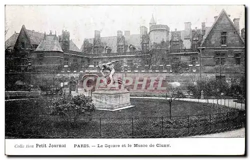 Cartes postales Paris Le Square et le Musee de Cluny