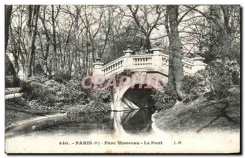 Ansichtskarte AK Paris Parc Monceau Le Pont