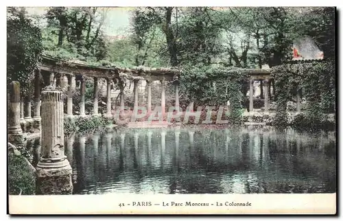 Ansichtskarte AK Paris Le Parc Monceau La Colonnade