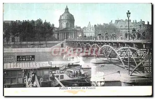 Cartes postales Paris Institut de France Publicite Elixir Combier