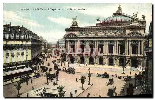 Cartes postales Paris L Opera et la Rue Auber