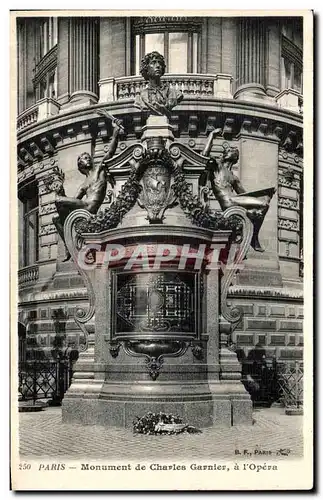 Cartes postales Paris Monument de Charles Garnier a L Opera