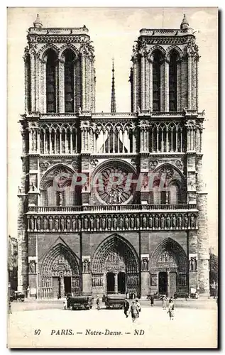 Cartes postales Paris Notre Dame