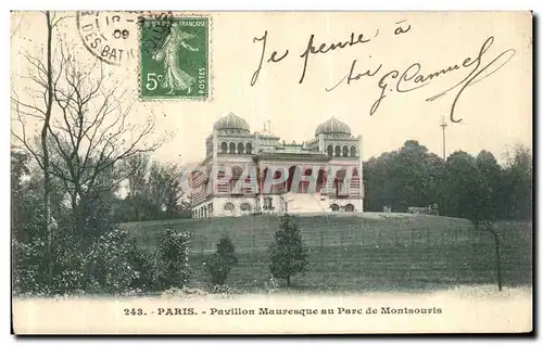 Cartes postales Paris Pavillon Mauresque au Parc de Montsouris