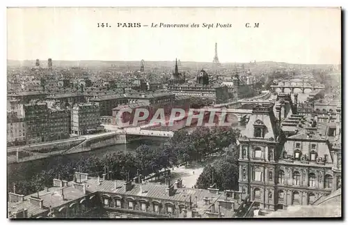 Cartes postales Paris Le Panorama des Sept Ponts