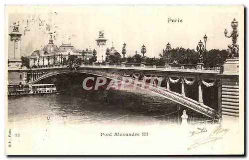 Cartes postales Paris Pont Alexandre lll