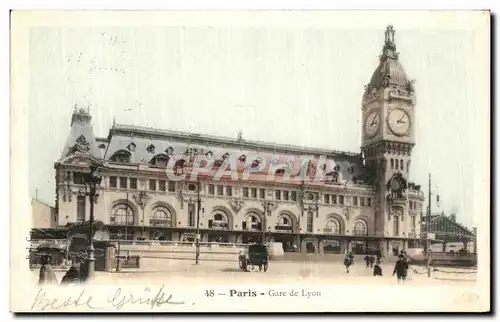 Cartes postales Paris Gare de Lyon