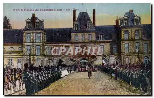 Cartes postales Palais de Fontainebleau Les Adleux Napoleon 1er