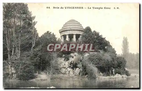 Ansichtskarte AK Bois de Vincennes Le Temple Grec