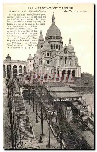 Ansichtskarte AK Paris Basilique du Sacre Coeur de Montmartre Chocolat Menier