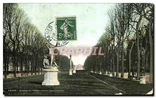 Cartes postales Paris Avenue de l observatoire Luxembourg