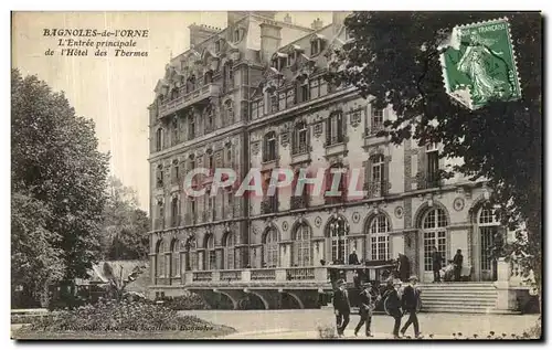 Cartes postales Bagnoles de l Orne L Entree principale l Hotel des Thermes