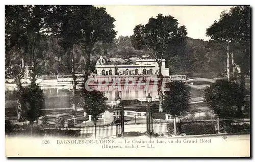 Cartes postales Bagnoles de l Orne Le Casino du Lac du Grand Hotel