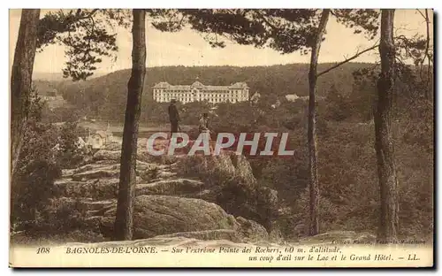 Ansichtskarte AK Bagnoles de l Orne Sur l extreme Pointe des Rochers