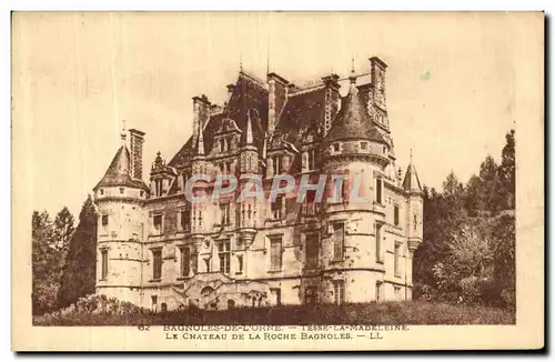 Ansichtskarte AK Bagnoles de l Orne Tesse la Madeleine Le Chateau de la Roche Bagnoles