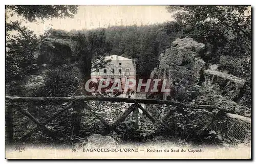 Ansichtskarte AK Bagnoles De L Orne Rochers du Saut du Capucin