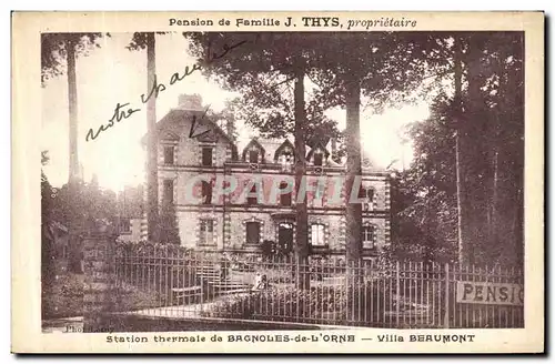 Cartes postales Bagnoles De L Orne Villa Berumont