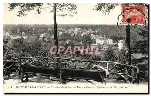 Ansichtskarte AK Bagnoles De L Orne Tesse la Madeleine Vue du Parc L Etablissement