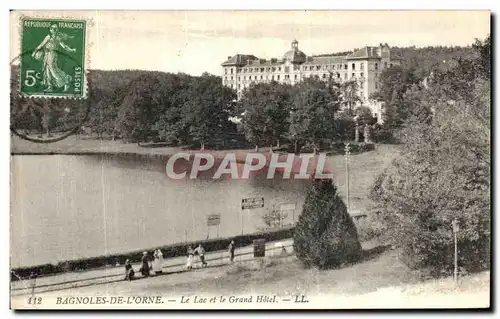 Cartes postales Bagnoles De L Orne Le Lac et le Grand Hotel
