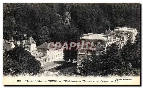 Cartes postales Bagnoles De L Orne L Etablissement Thermal a Vol d Oiseau