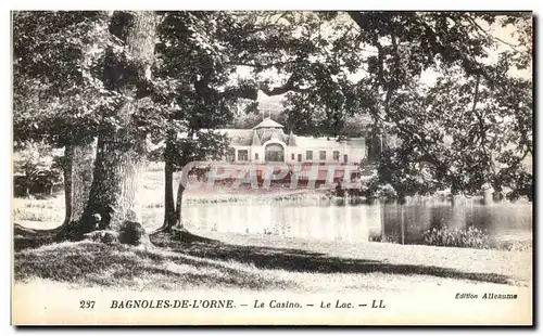 Cartes postales Bagnoles De L Orne Le casino Le lac