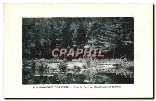 Cartes postales Bagnoles De L Orne Dans le parc de l etablissement thermal