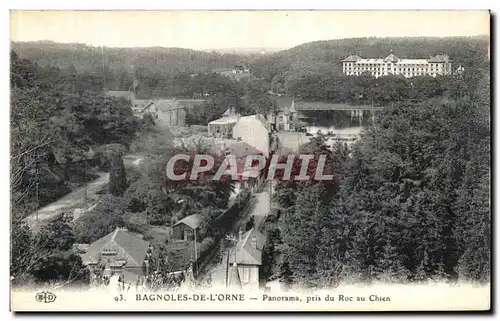 Cartes postales Bagnoles De L Orne Panorama pris du Roc au Chien