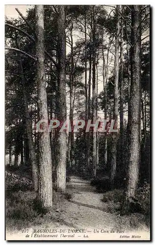 Cartes postales Bagnoles De L Orne Un Coin du Parc de l etablissement thermal