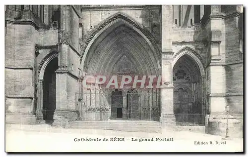 Cartes postales Cathedrale de Sees Le Grand Portail