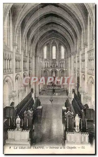 Cartes postales La Grande Trappe Interieur de la Chapelle
