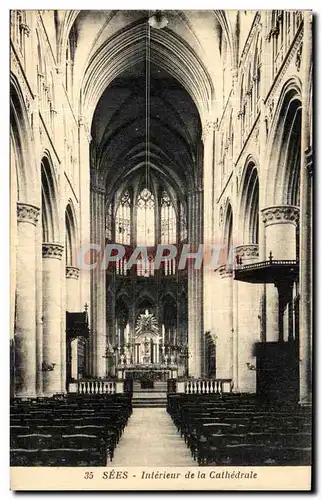 Cartes postales Sees Interieur de la Cathedrale